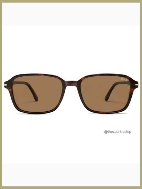 Retro Rectangular Polarized Sunglasses UV Protection Light Weight Square Frame main image 5
